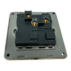 13A Single Switched Socket Brushed Gold | Ledison