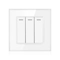 16AX 3-Gang 2-Way Tempered Glass Light Switch | Ledison