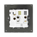 13A 1-Gang Switched Socket with USB A & C Ports | Ledison White