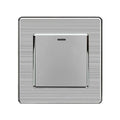16AX 1-Gang 2-Way Light Switch Brushed Stainless Steel | Ledison