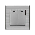 16AX 2-Gang 2-Way Light Switch Silver | Ledison