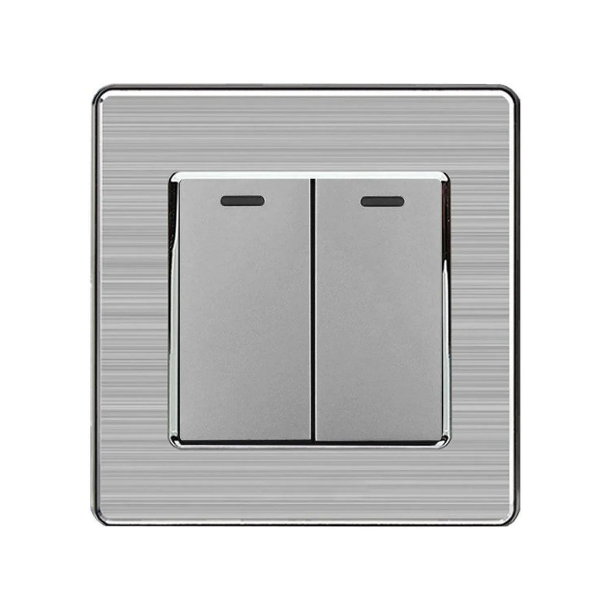 16AX 2-Gang 2-Way Light Switch Silver | Ledison