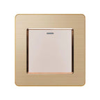 16AX 1-Gang 2-Way Light Switch Brushed Gold | Ledison
