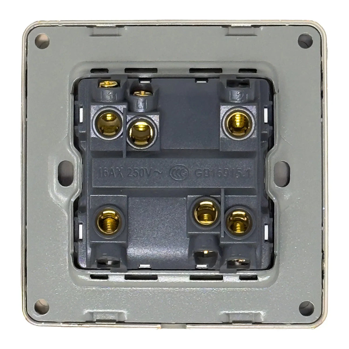 16AX 2-Gang 2-Way Light Switch Gold | Ledison