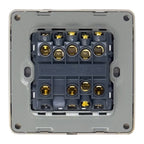 16A 3-Gang 2-Way Light Switch Gold Brushed Metallic Plate | Ledison