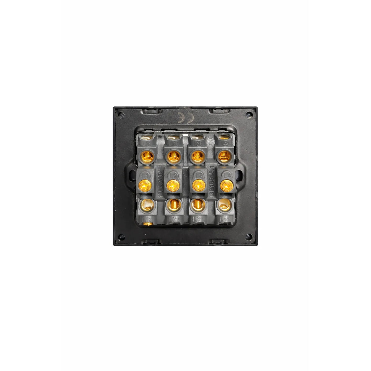 16AX 2-Gang 3-Way Light Switch Tempered Glass | Ledison Black