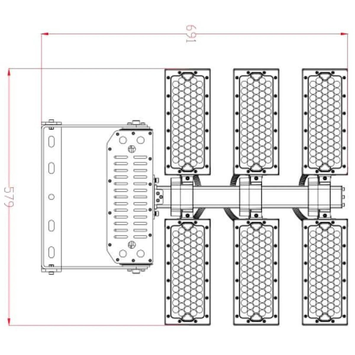 720W LED Flood Light for Football & Tennis Courts | Athled