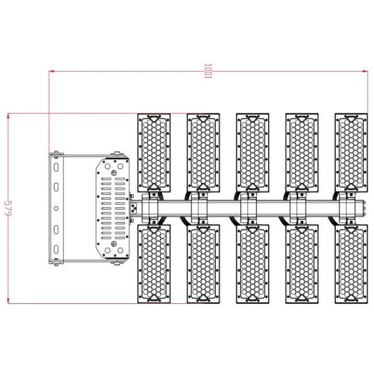 1200W LED Flood Light for Football Field IP66 210,000lm | Athled