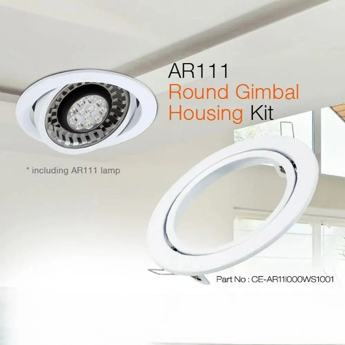 Circular LED Gimbal Light AR111 Spot 12.5W | Ledison