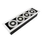 AR111 Quadruple Gimbal Fixture with 48W LED Spots | Ledison