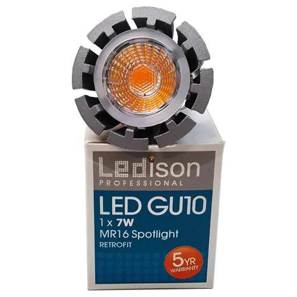GU10 LED Spot Light 7W 420lm Dimmable 3000K | Ledison