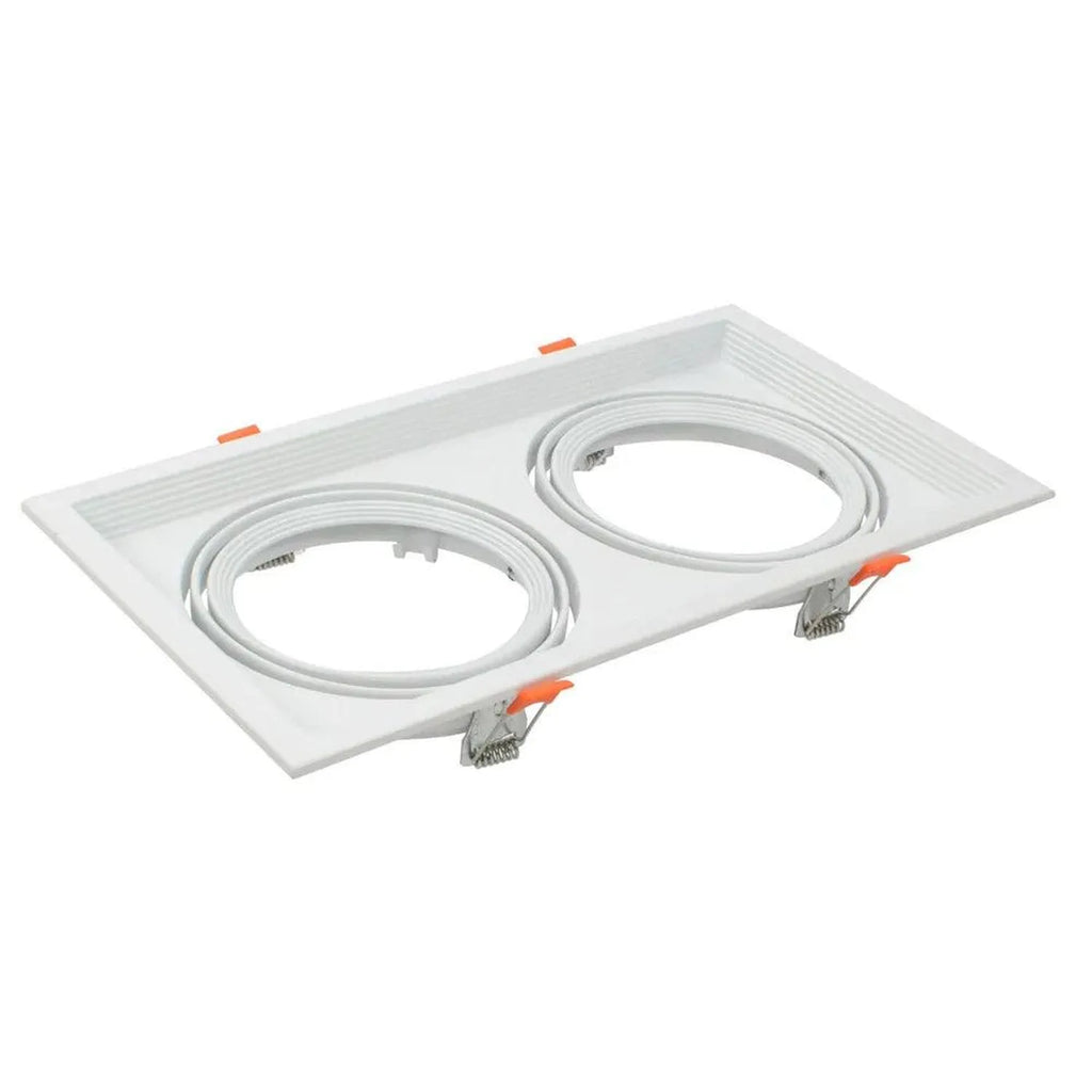 AR111 Twin Fixture Housing Without Lamp G53 GU10 | Ledison Vega