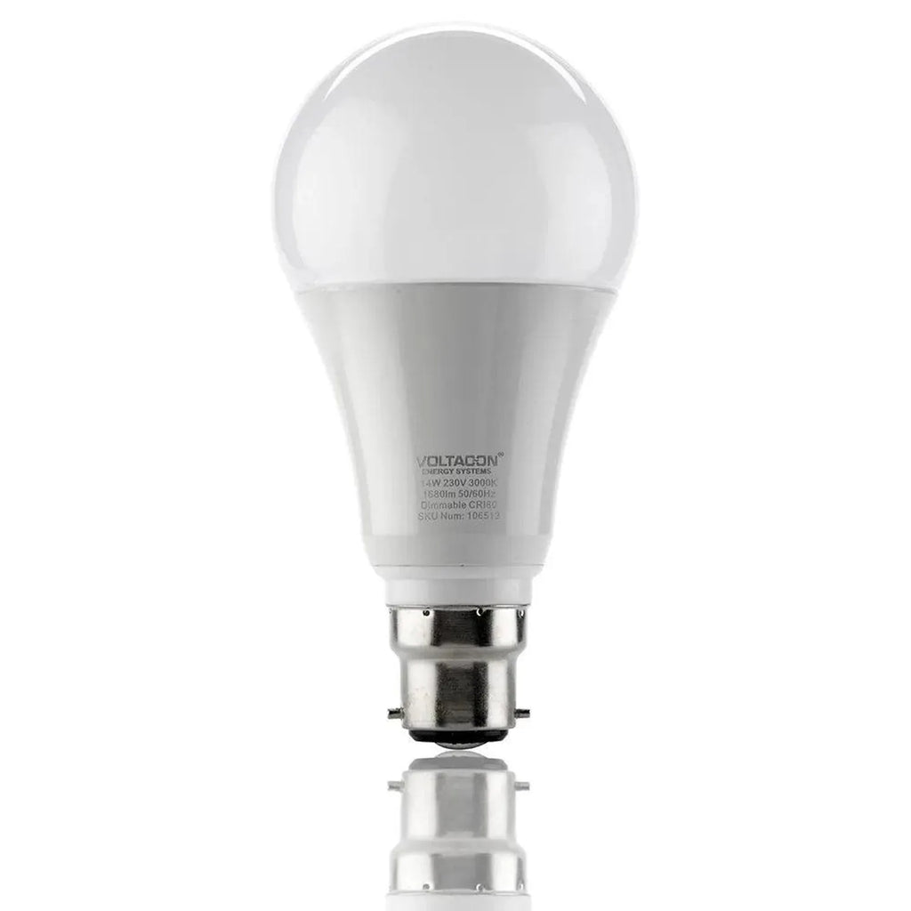 14W B22 LED Globe Bulb Dimmable 2700K Warm White | Ledison
