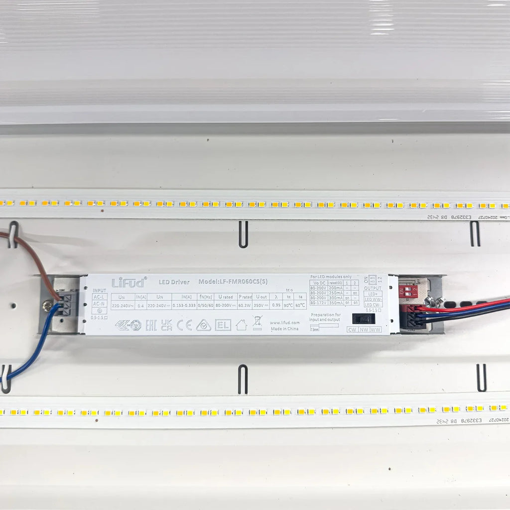 LED Ceiling Light 150cm Tri-Colour 25W-60W Adjustable | Ledison Cyrus