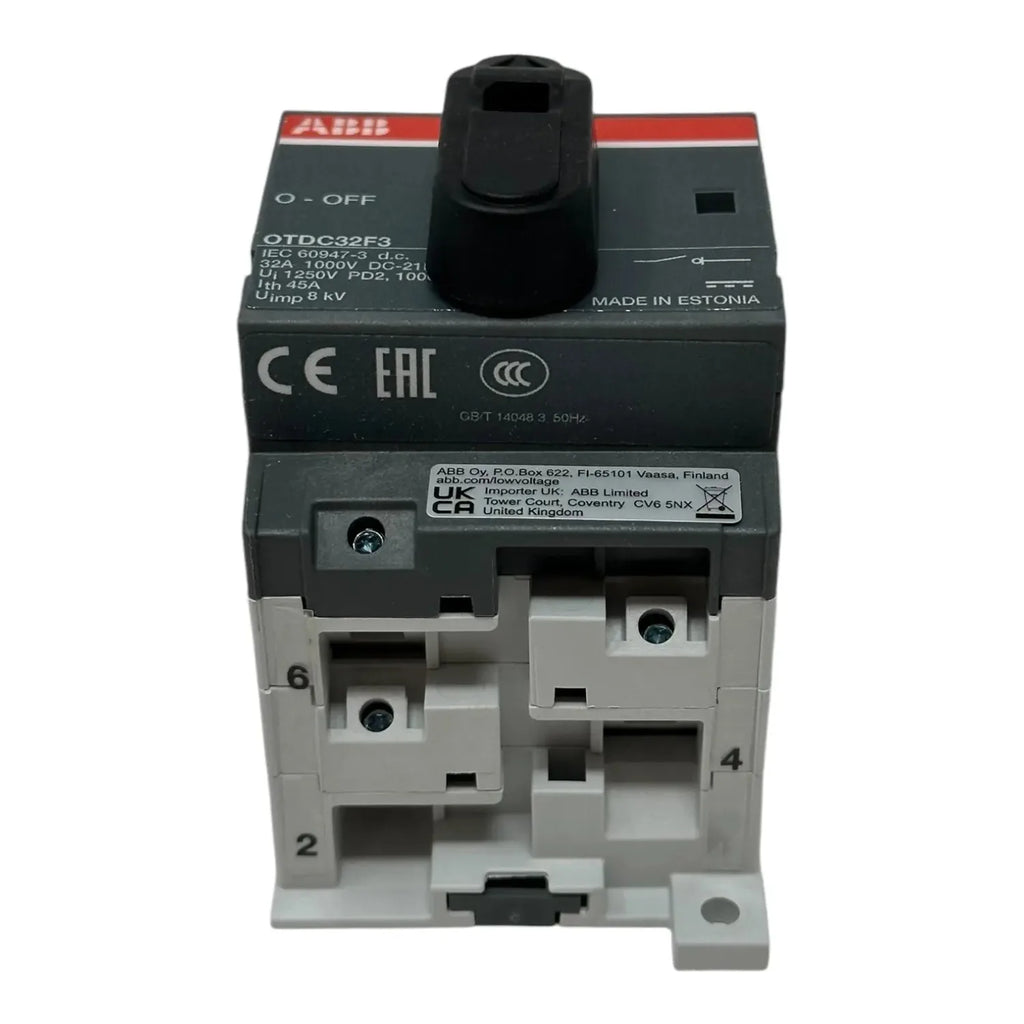 ABB DC Switch 1000V 32A 3-Pole PV Isolator