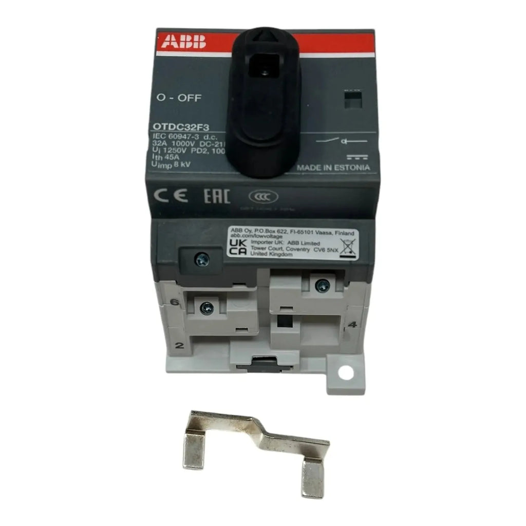 ABB DC Switch 1000V 32A 3-Pole PV Isolator