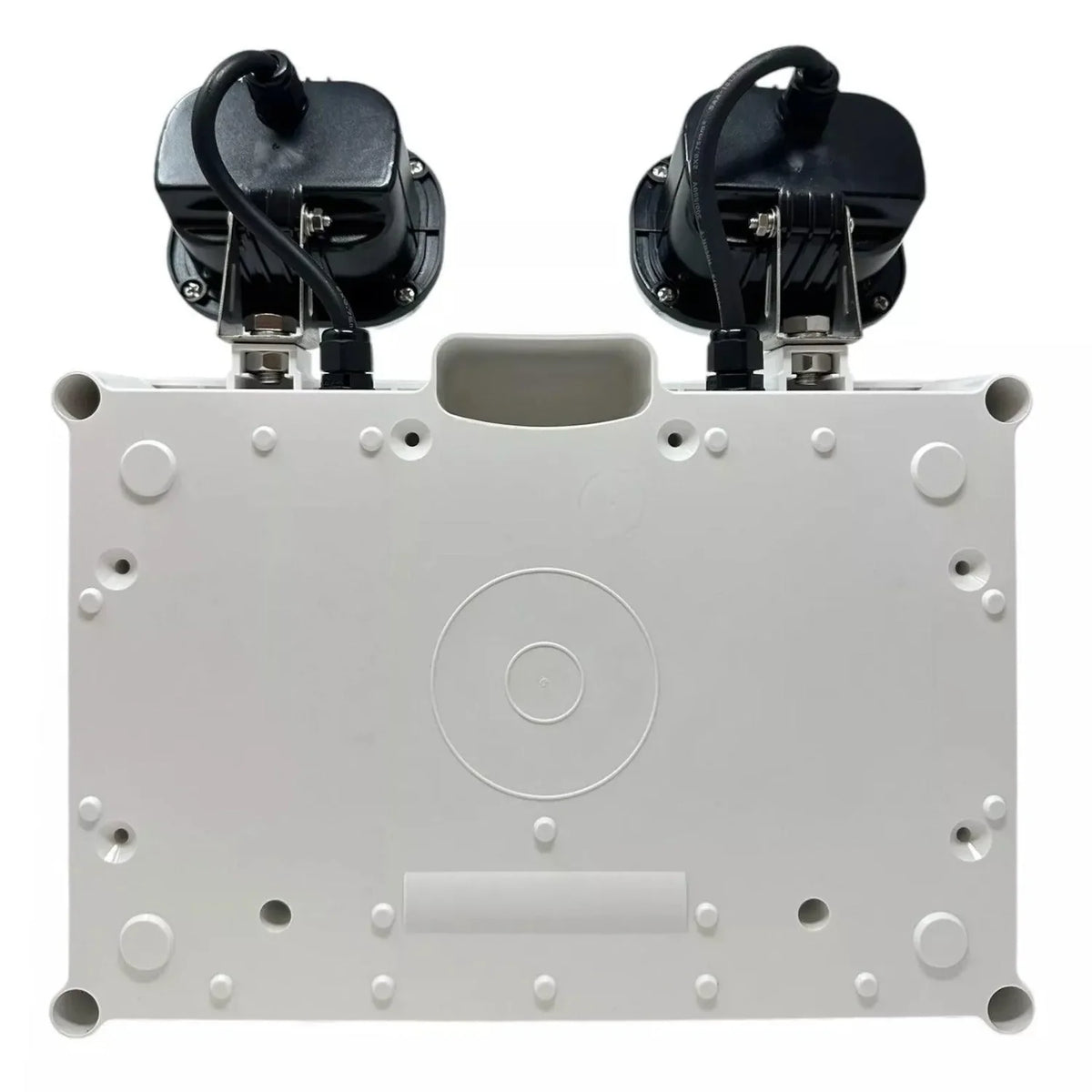 LED Twin Emergency Spotlight IP65 2x3W Self Test | Knightsbridge EMTWINST