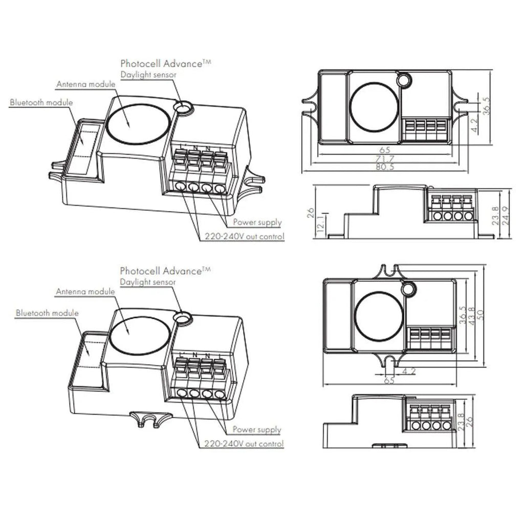 Hytronik Microwave Motion Sensor HC005/BT | Bluetooth Control 400W