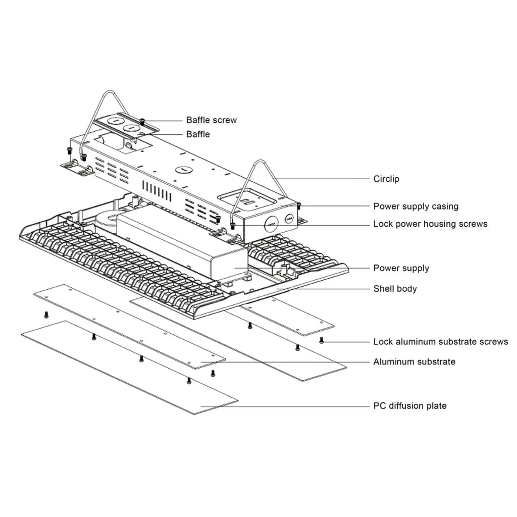 ZEUS Linear LED High Bay 150W 22500lm IP44 Tri Colour | Ledison