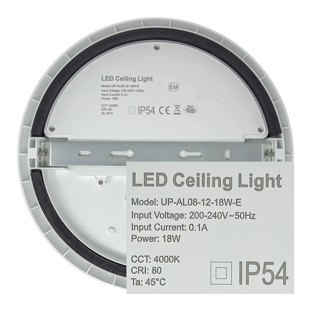 LED Ceiling Fitting 25W Tri-Colour IP54 | Ledison Omega