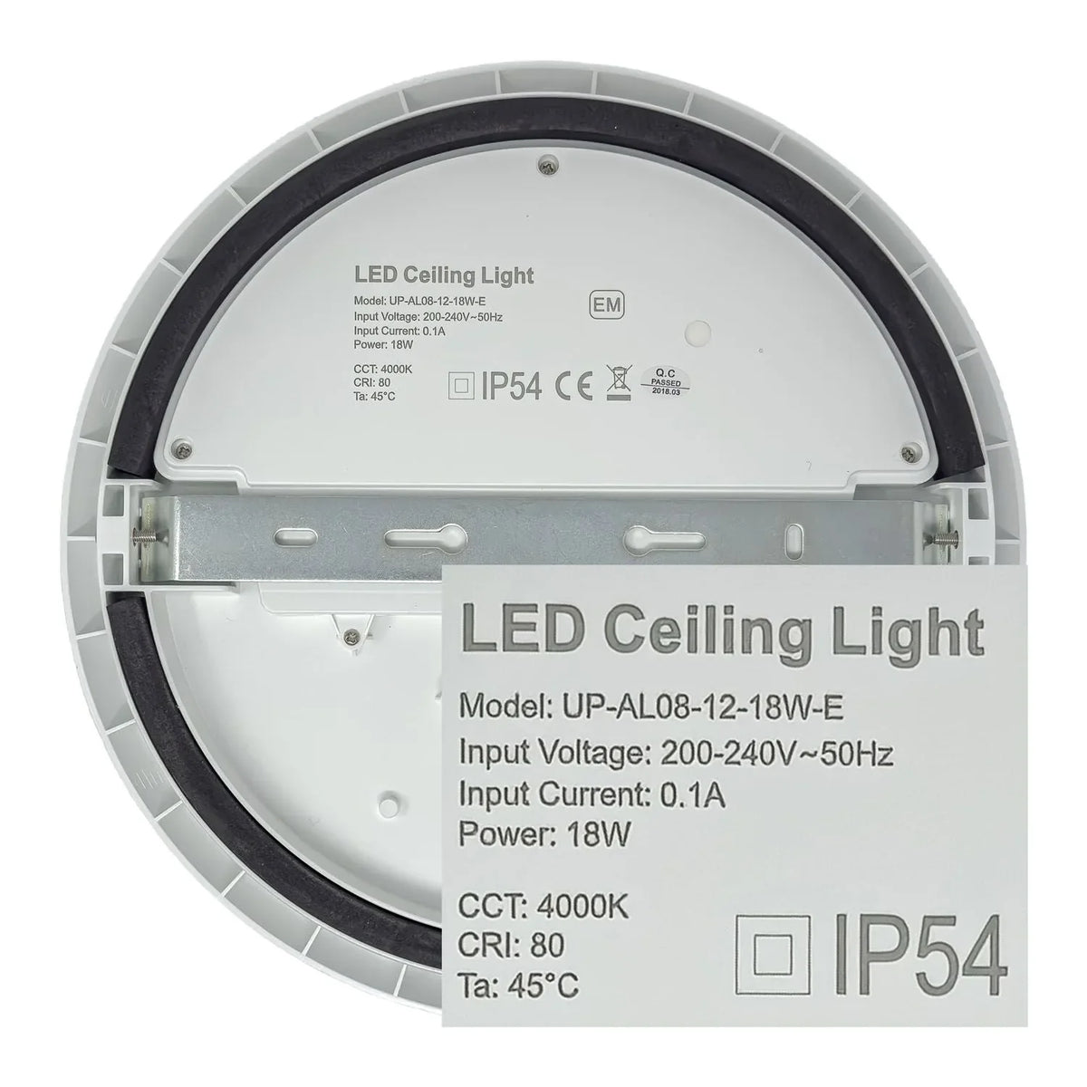 LED Ceiling Fitting 25W Tri-Colour IP54 | Ledison Omega
