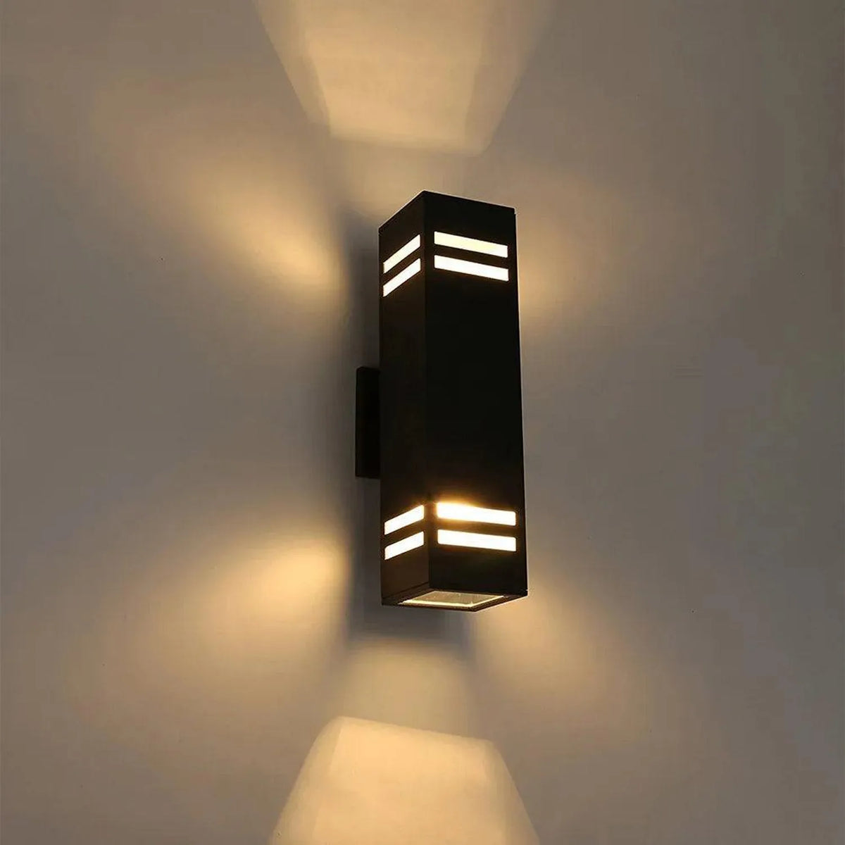 LED Outdoor Up Down Wall Light 8W IP54 Natural White | Ledison