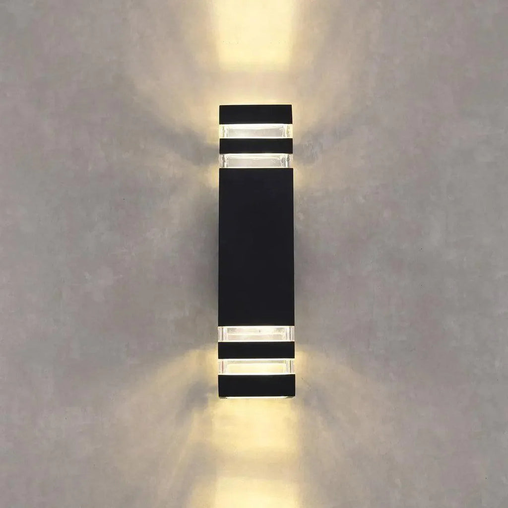 LED Outdoor Up Down Wall Light 8W IP54 Natural White | Ledison