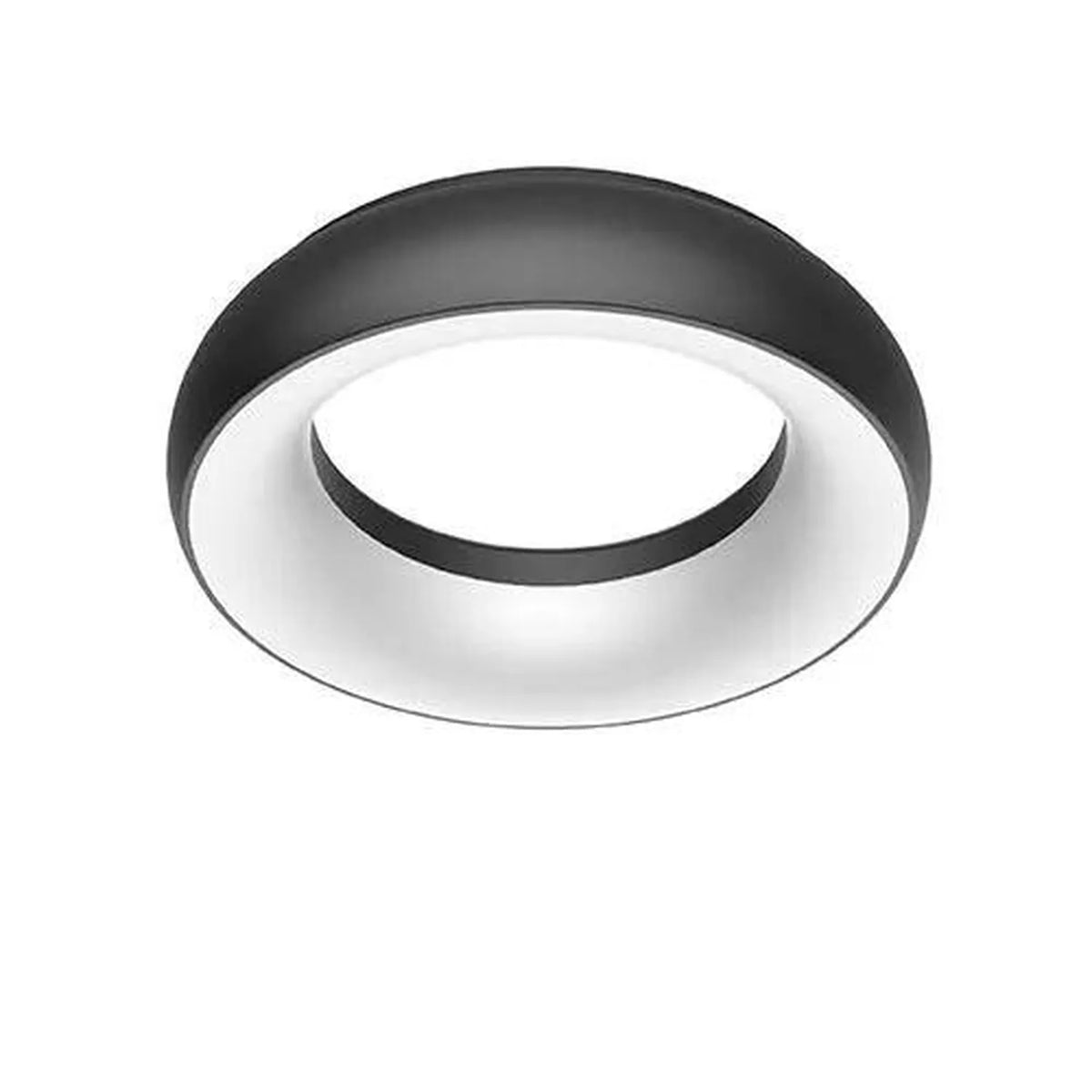 Uranus Round LED Suspended Pendant Light 25W Dimmable Black