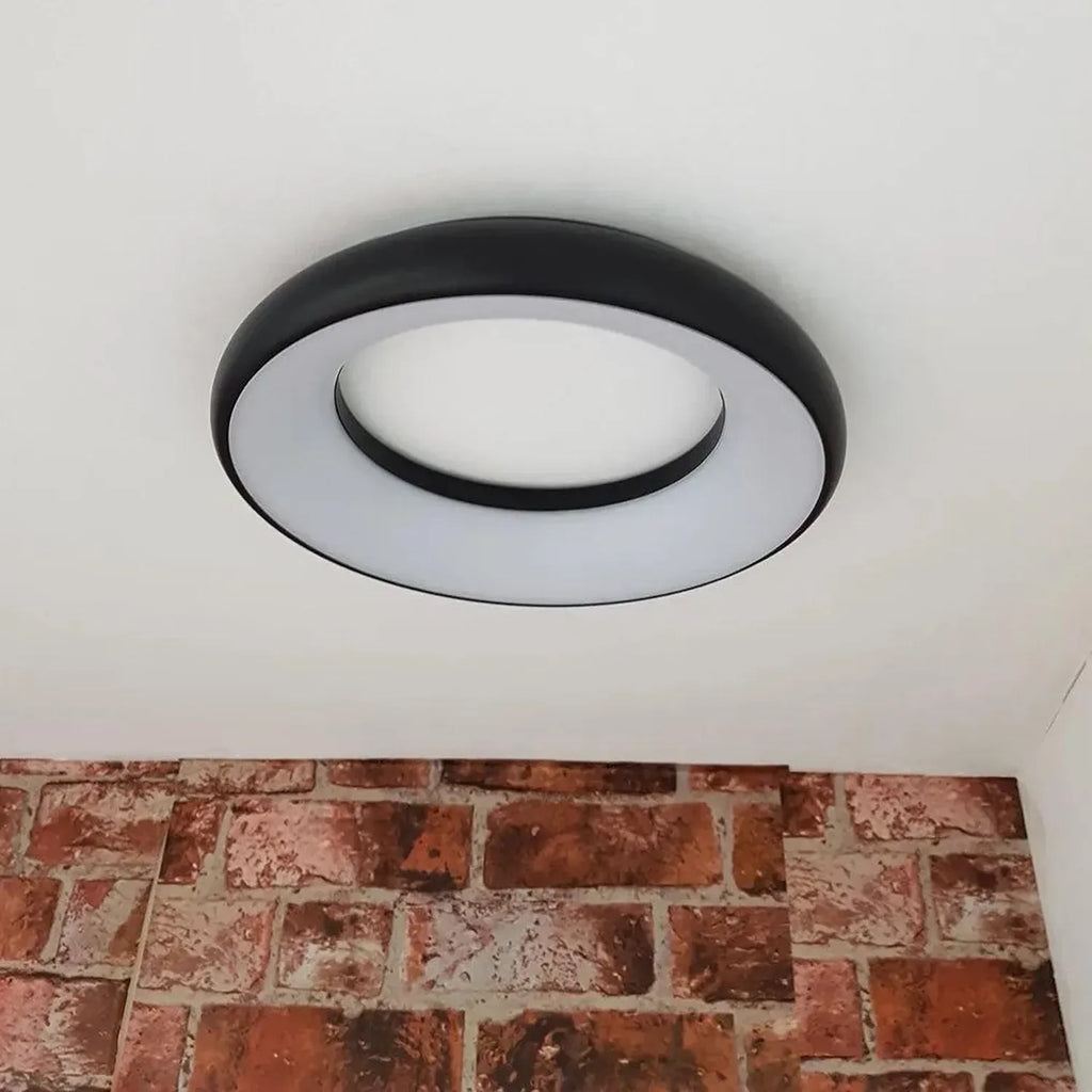 LED Uranus Round Suspended Ceiling Pendant 25W Grey | Ledison