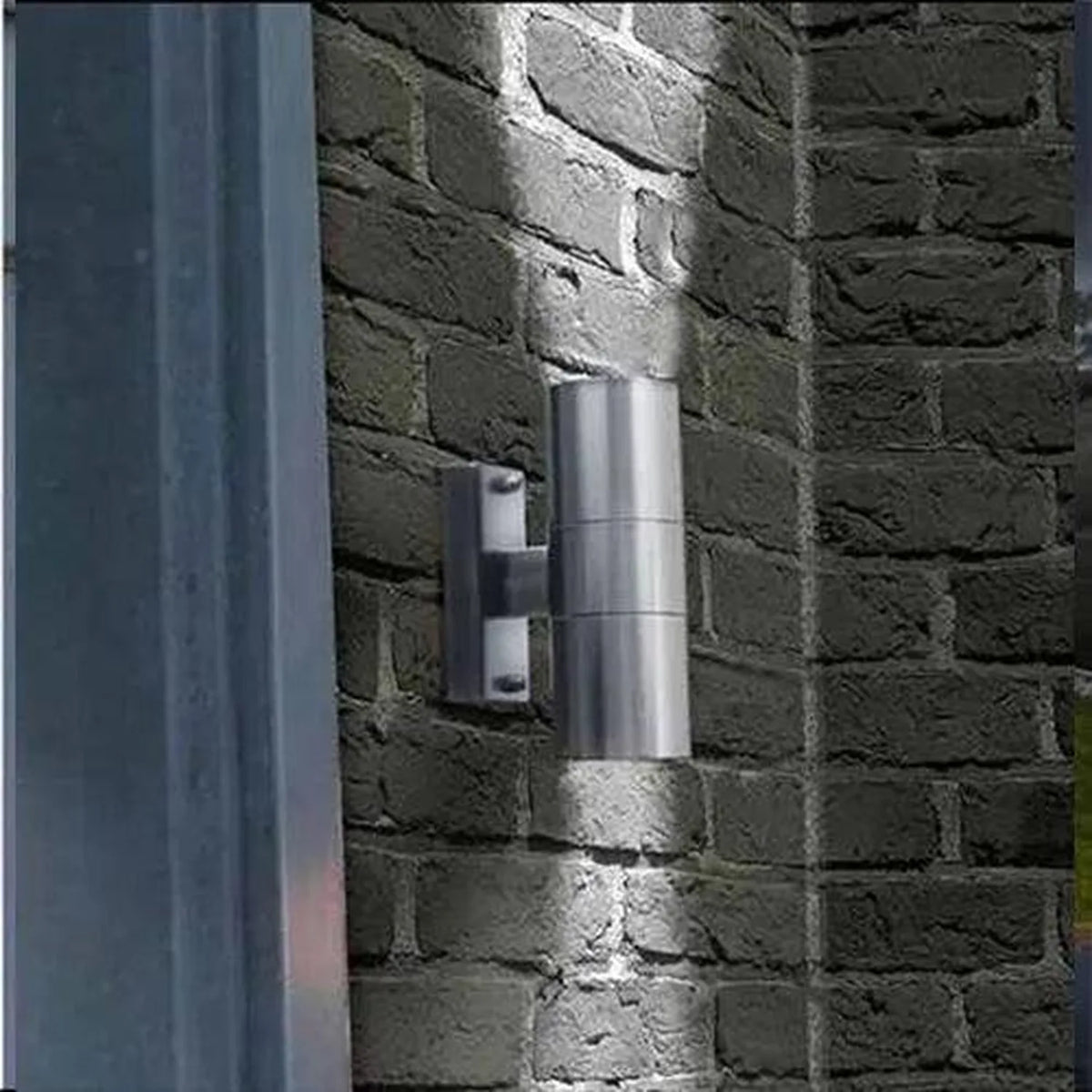 Stainless Steel Outdoor Wall Light IP65 Twin Pack | Paradise