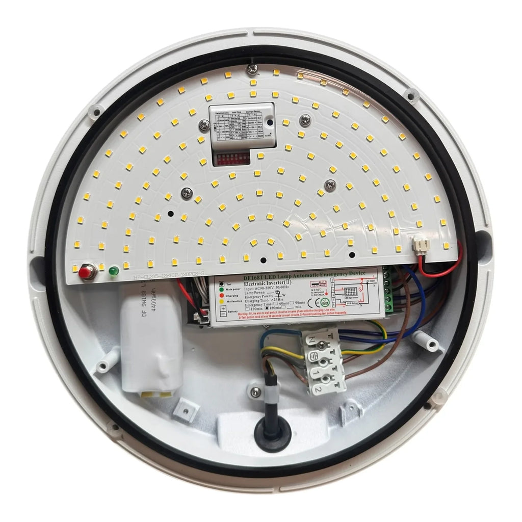 LED Eyelid Wall Light 15W Outdoor Sensor White | Voltaled