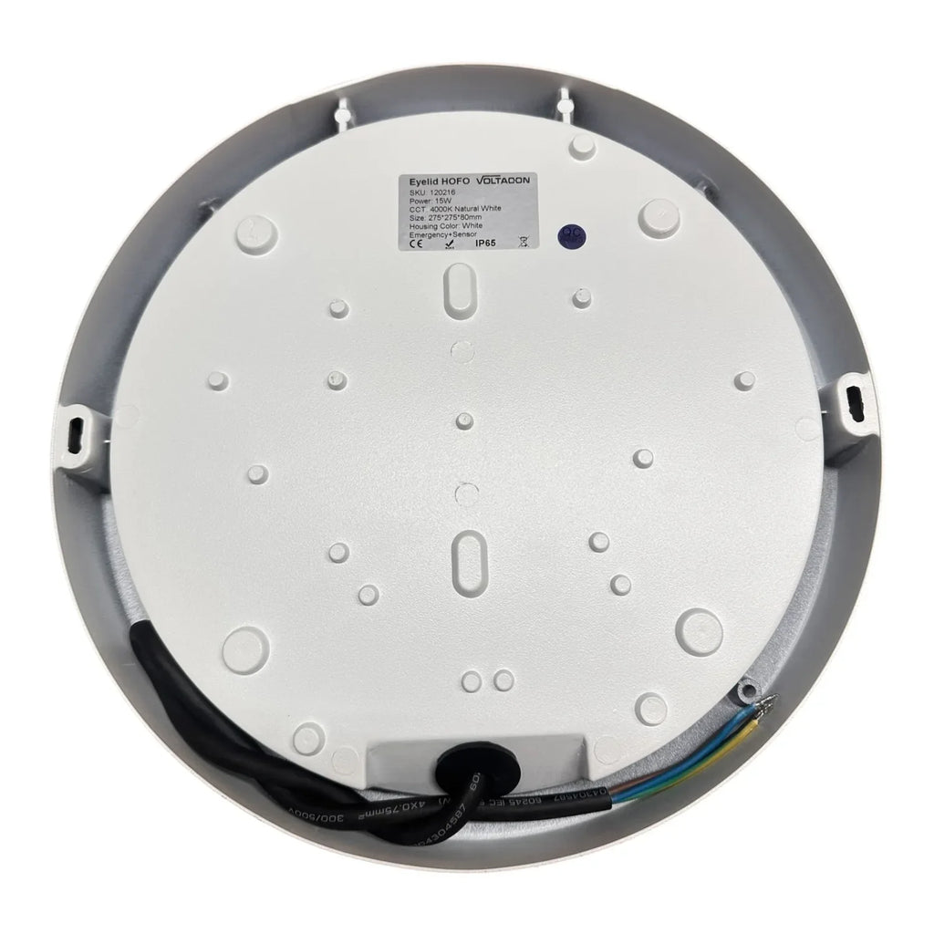 LED Eyelid Wall Light 15W Outdoor Sensor White | Voltaled