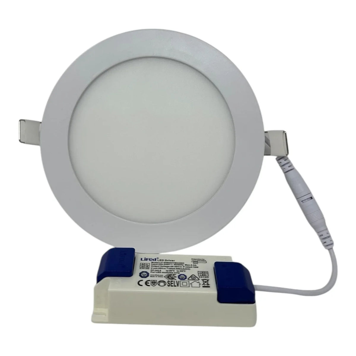 12W LED Round Panel Light 170mm Slim Recessed Downlight | Ledison