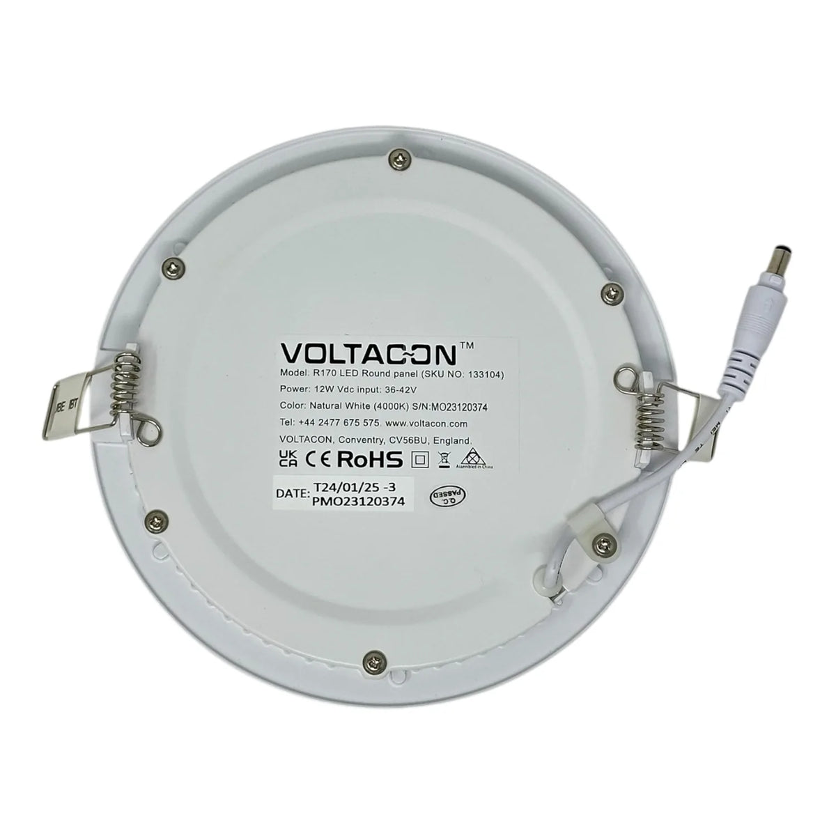 12W LED Round Panel Light 170mm Slim Recessed Downlight | Ledison