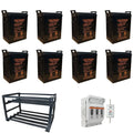 14.4kWh 48V GEL Battery Bank on Steel Racks | Voltacon
