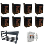 14.4kWh 48V GEL Battery Bank on Steel Racks | Voltacon