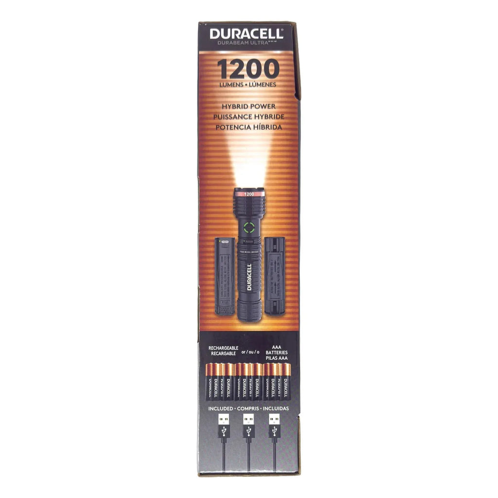 Duracell DURABEAM ULTRA LED Torch 1200 Lumens 3 Pack | Aluminium
