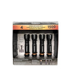 Duracell Durabeam LED Torch 1500lm Aluminium | 4 Pack With Batteries