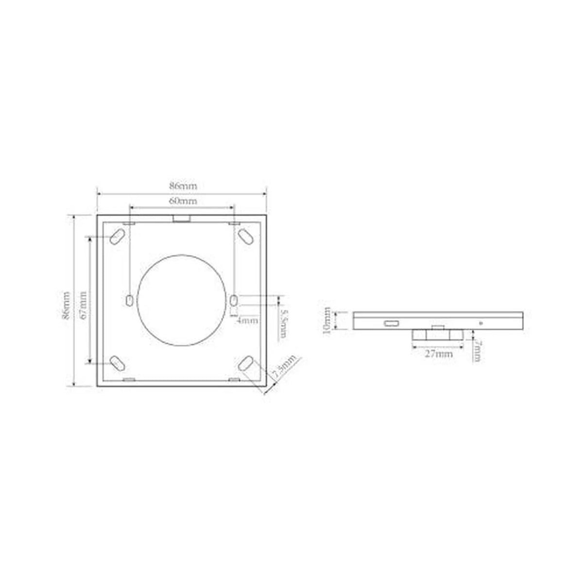 DALI Touch Panel Dimmer Switch Controller | Euchips P02