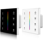 RGB LED Controller 4 Zone Touch Glass Panel DMX512 100-240VAC | Ledison