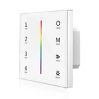 RGB LED Controller 4 Zone Touch Glass Panel DMX512 100-240VAC | Ledison
