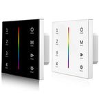 RGB LED Dimmer Switch 12-24VDC Touch Glass Panel | Ledison