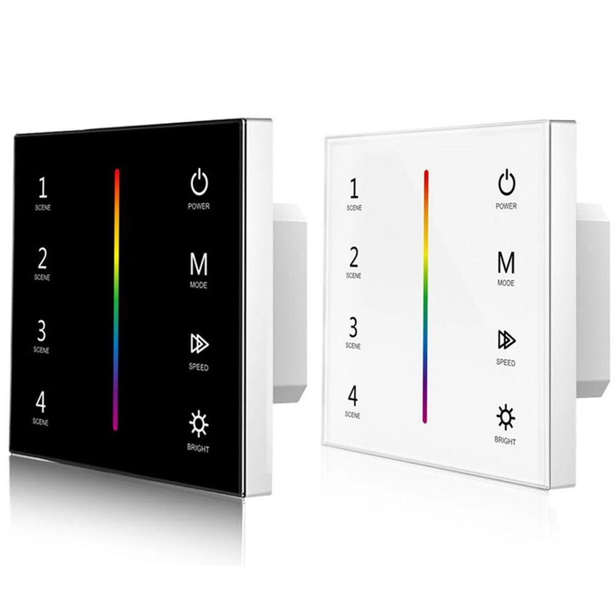 RGB LED Dimmer Switch 12-24VDC Touch Glass Panel | Ledison