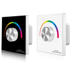 RGB LED Dimmer Rotary Glass Panel Controller 12-24V DC | Ledison T3-K