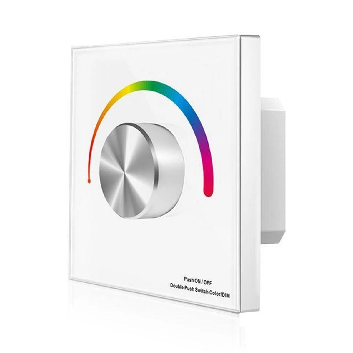 RGB LED Dimmer Rotary Glass Panel Controller 12-24V DC | Ledison T3-K