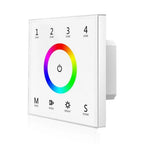 RGB 4 Zone Touch Glass Panel Remote Control 100-240VAC | Ledison