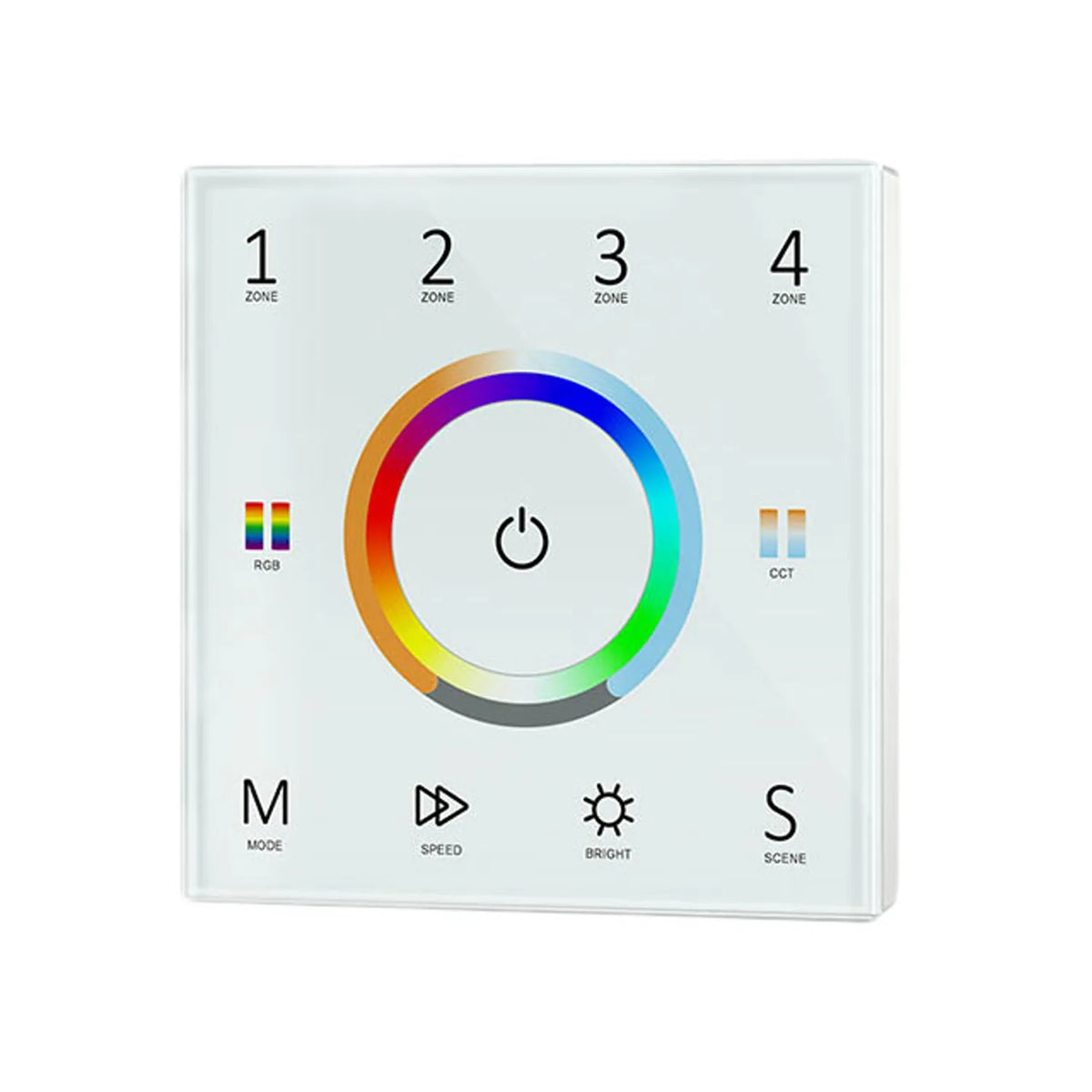 LED RGB CCT Touch Dimmer Controller 4 Zone | Ledison T15