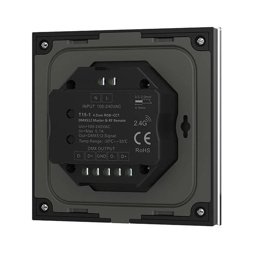 LED RGB CCT Touch Dimmer Controller 4 Zones | Ledison T15-1
