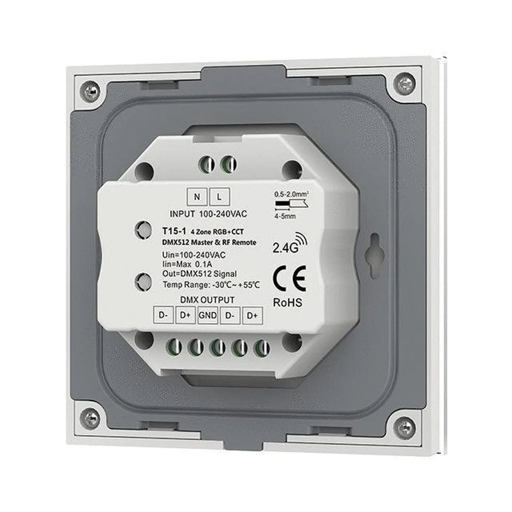 LED RGB CCT Touch Dimmer Controller 4 Zones | Ledison T15-1
