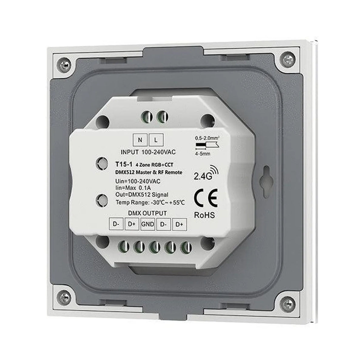 LED RGB CCT Touch Dimmer Controller 4 Zones | Ledison T15-1